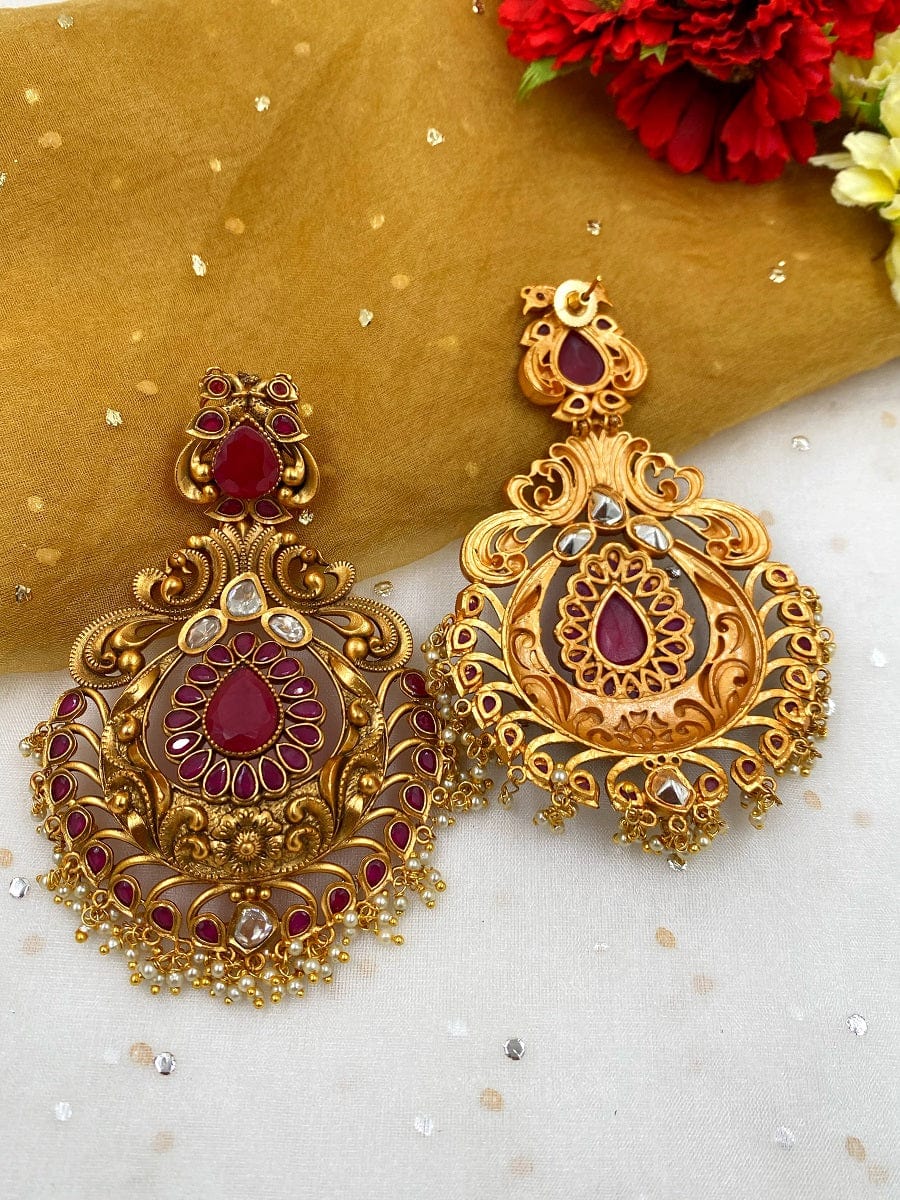 antique jewellery | antique gold jewellery | antique earrings | antique  jewellery online | antique studs | antique earrings for